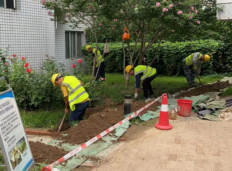天正高科 北京西城区社区绿地节水微喷改造工程
